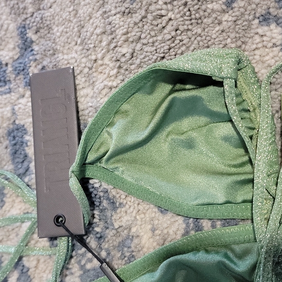 Vinca fawn sparkle String bathing suit top - Picture 3 of 7